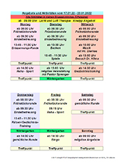 Wochenplan